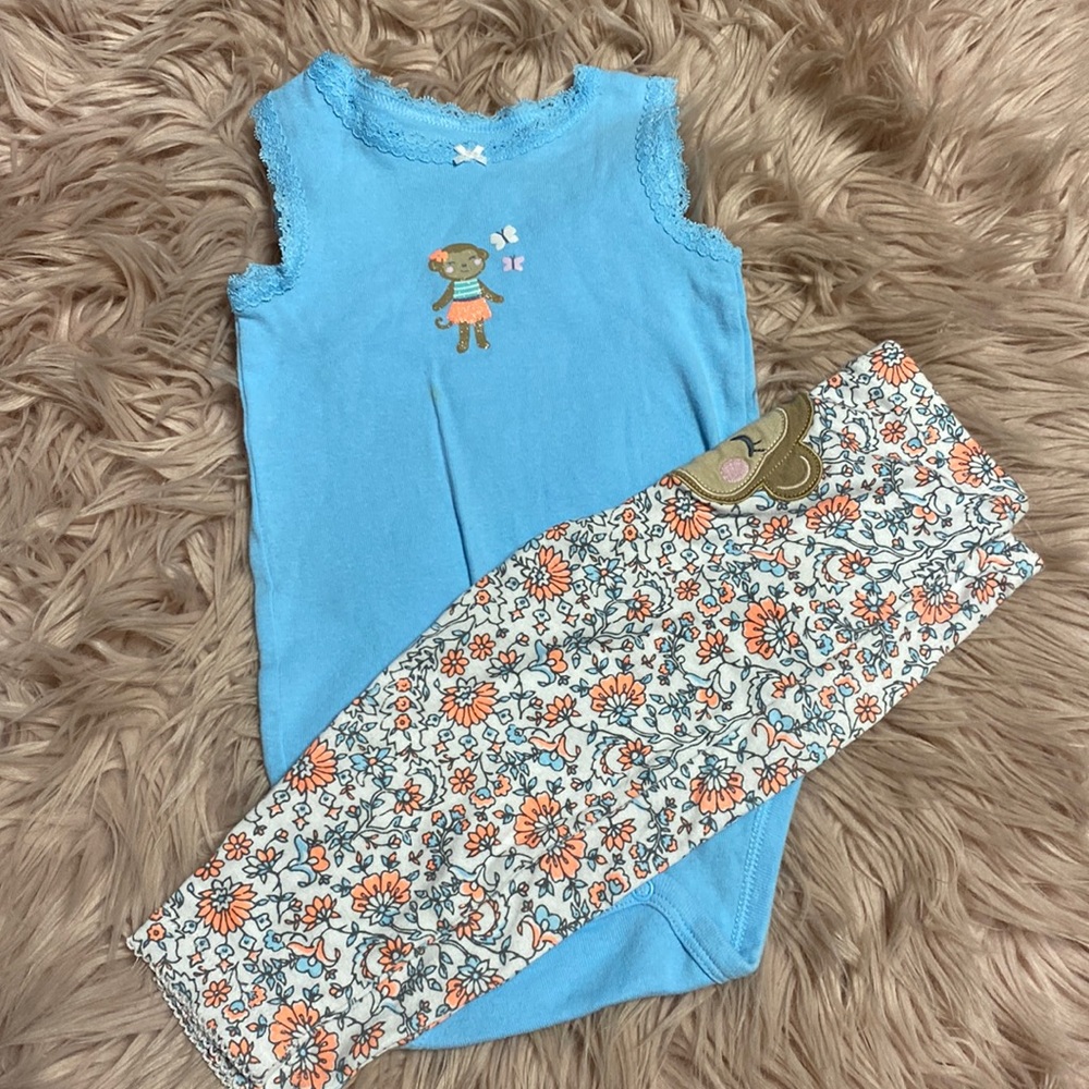 Floral Monkey Set